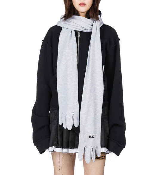 SURGICAL GLOVES SCARF GREY