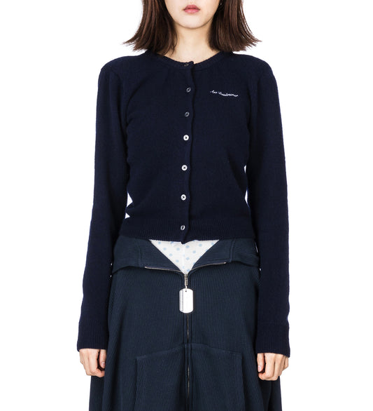 SHOULDER CARDIGAN NAVY