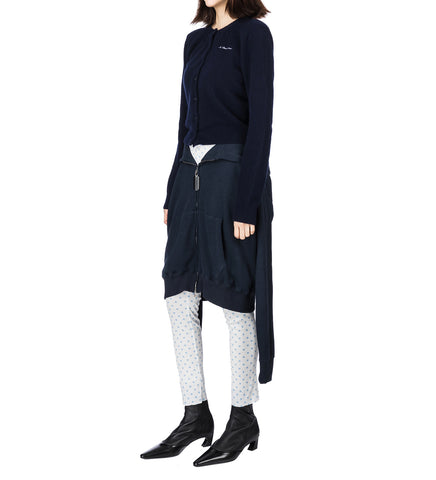 SHOULDER CARDIGAN NAVY