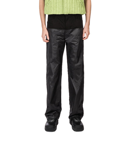 BAGGY STRAIGHT LEG TROUSERS BLACK/BLACK