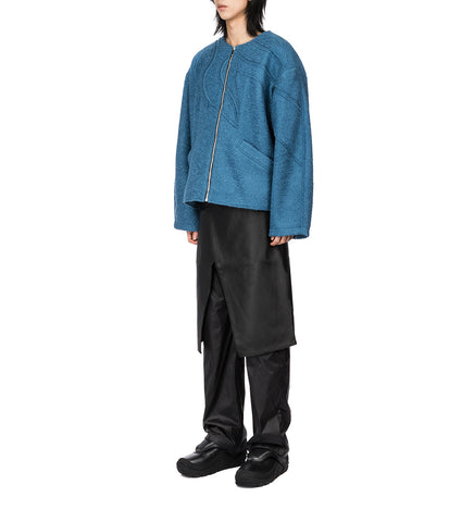 BAGGY STRAIGHT LEG TROUSERS BLACK/BLACK