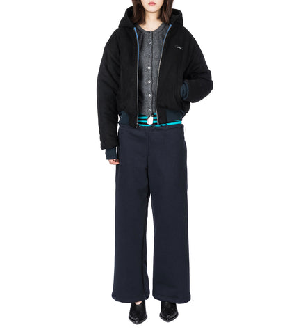 BALLOON BOMBER JACKET BLUE/BLACK