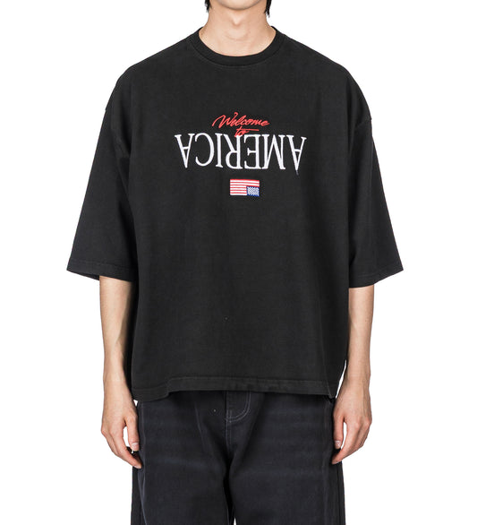 WELCOME TO AMERICA BUFFALO TEE BLACK