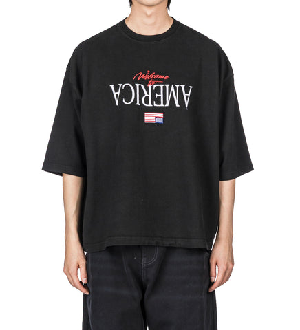 WELCOME TO AMERICA BUFFALO TEE BLACK
