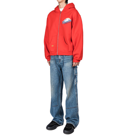 FABULOSO SHRUNKEN HOODIE FIERY RED