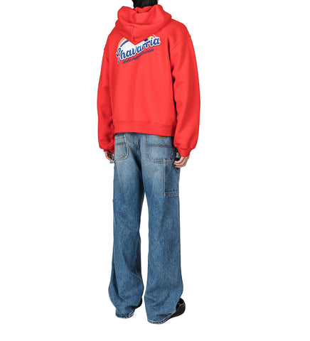 FABULOSO SHRUNKEN HOODIE FIERY RED