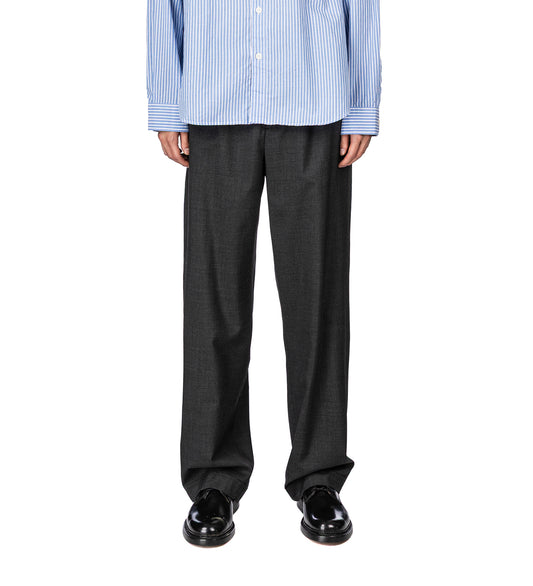 PATCH TROUSERS GREY WOOL