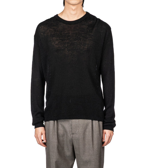 COMPANION JUMPER BLACK RIB