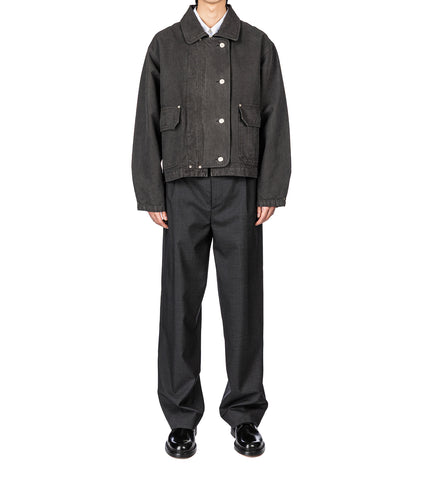 COURIER JACKET WASHED GREY CANVAS