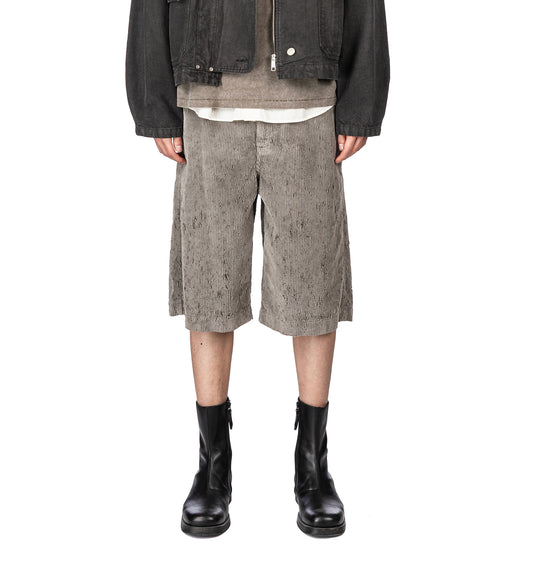 EDITION CORD SHORTS TAUPE PUNCH OUT