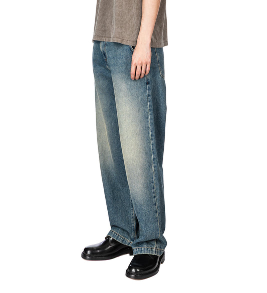 STRAIGHT CUT JEANS VINTAGE BLUE