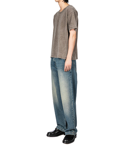 STRAIGHT CUT JEANS VINTAGE BLUE