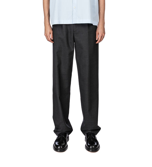 FORMAL TROUSERS DARK GREY TROPICAL WOOL