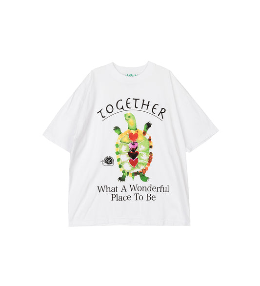 TOGETHER TURTLE SS TEE WHITE