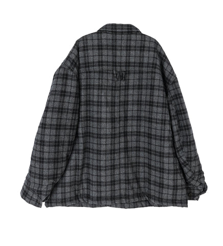 QUILTED OVERSHIRT CHARCOAL