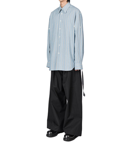 CLASSIC FOLD UP SLEEVE SHIRT BLUE/WHITE/BLACK