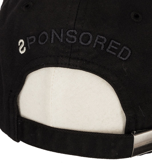 NEW SPONSORED BASEBALL CAP BLACK