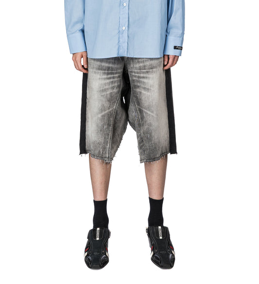 NEW DENIM SHORTS BLACK L-XL