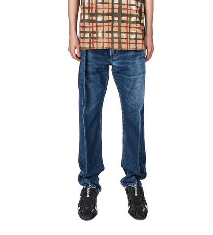 PLEATED JEANS BLUE L-XL #2