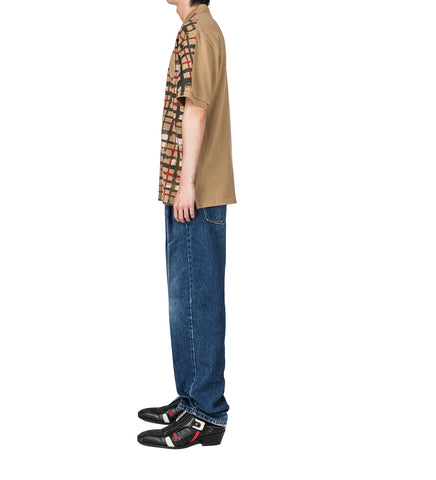 PLEATED JEANS BLUE L-XL #2