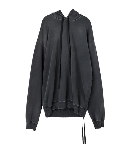OLLIE HIGH COMFORT HOODY WITH INFINITE FEATHERS FADED BLACK