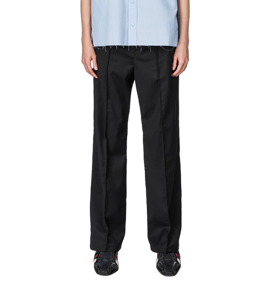 WAISTBAND TAILORED PANTS BLACK