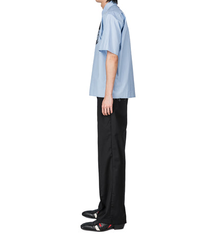 WAISTBAND TAILORED PANTS BLACK