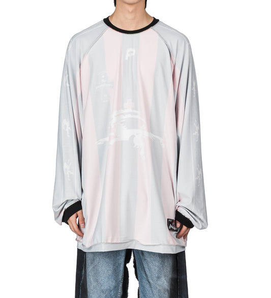 INSIDE OUT FOOTBALL LONGSLEEVE GREY