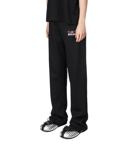 SWEATPANT WITH TAG BLACK