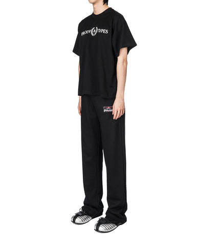 SWEATPANT WITH TAG BLACK
