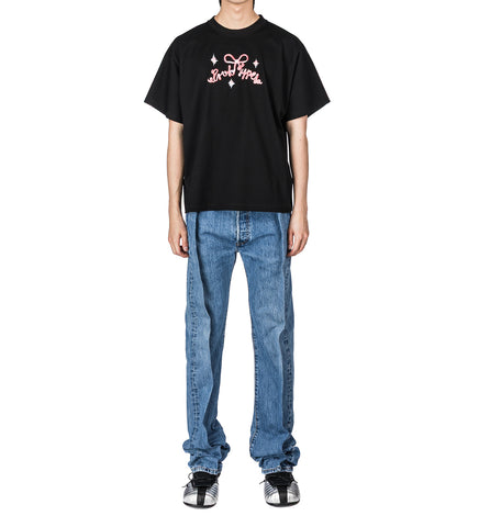 BOW-CLASSIC PRINTED TEE BLACK