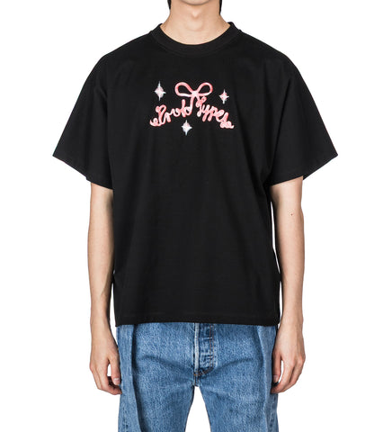 BOW-CLASSIC PRINTED TEE BLACK