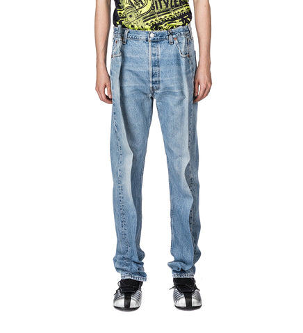 PLEATED JEANS BLUE S-M #2