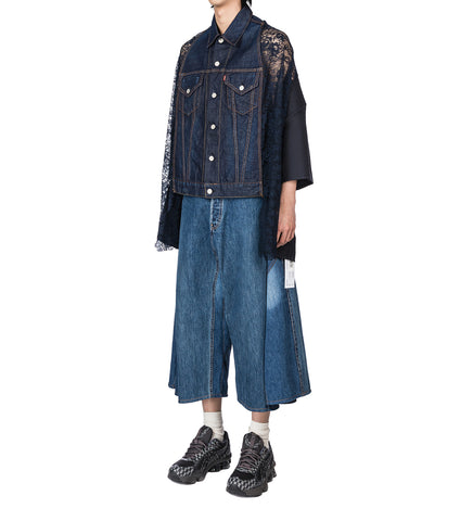 JACKET INSERT DENIM, DKBLUE MESH, WOOL #2