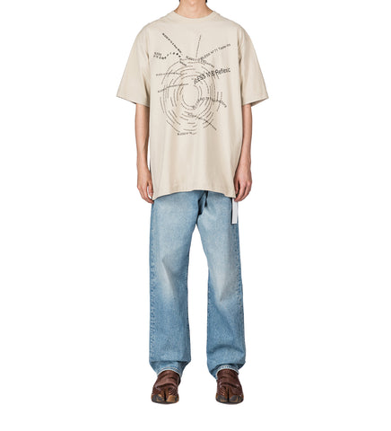 MULTICOLLECTION T-SHIRT BEIGE/BLACK