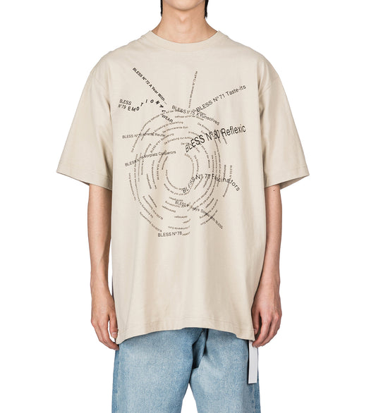 MULTICOLLECTION T-SHIRT BEIGE/BLACK