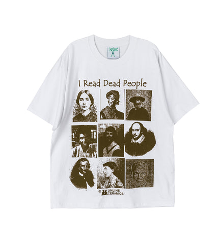 I READ DEAD PEOPLE SS TEE WHITE