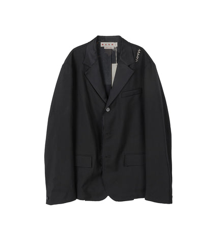 DISTRESSED DETAIL BLAZER BLACK