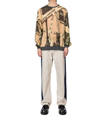 M-SWEATER PRINTED SCARF PARIS