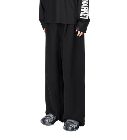PLEATED PANTS BLACK