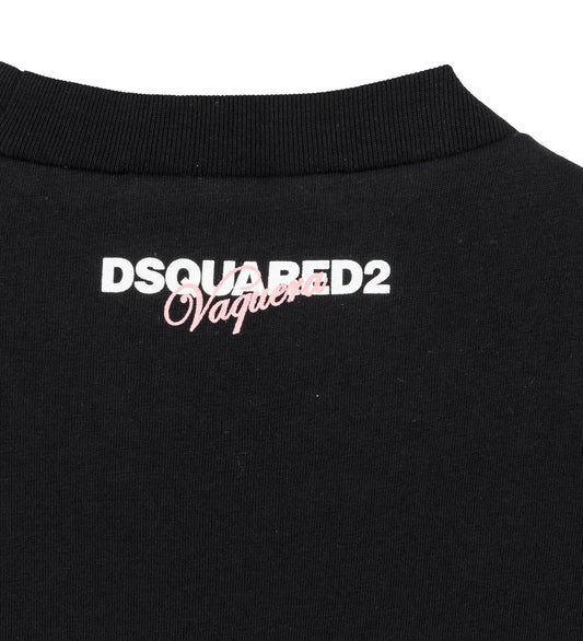 VAQUERA X DSQUARED2 NEW YORK DOLL TANK BLACK