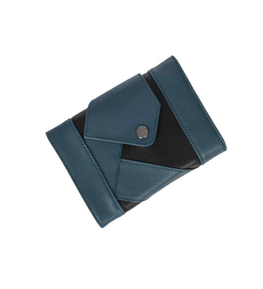 ORVOS K-WALLET BLACK OBSIDIAN/PEACOCK BLUE