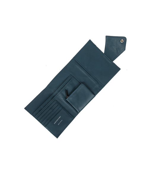ORVOS K-WALLET BLACK OBSIDIAN/PEACOCK BLUE