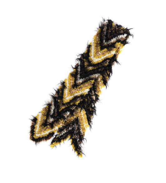 CHEVRON KNIT SCARF SUNSHINE YELLOW
