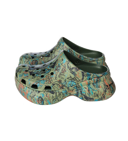 MOWALOLA X CROCS BAE GRAFFITI GREEN