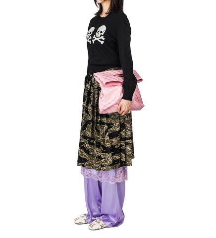 PLEATED SKIRT CAMO