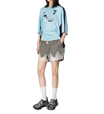 HALF STRETCH FOOTBALL TOP BLUE