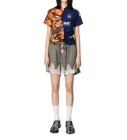 LACE UP FOOTBALL TOP ORANGE