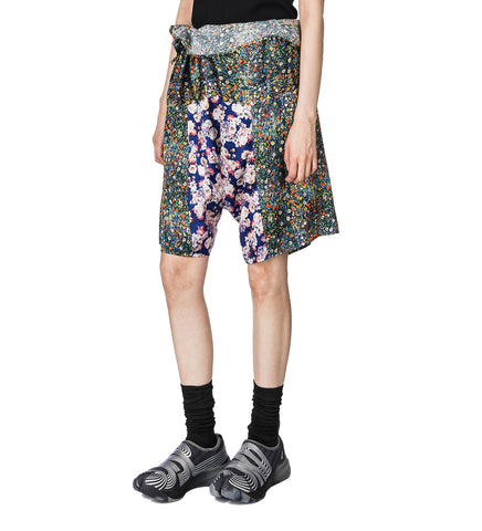 STONE SHORTS SILK FLOWER PRINT UNIQUE