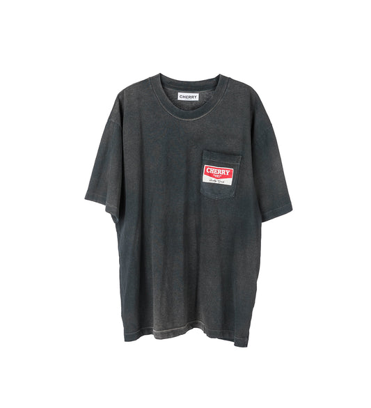 POCKET PRINT T-SHIRT BLACK